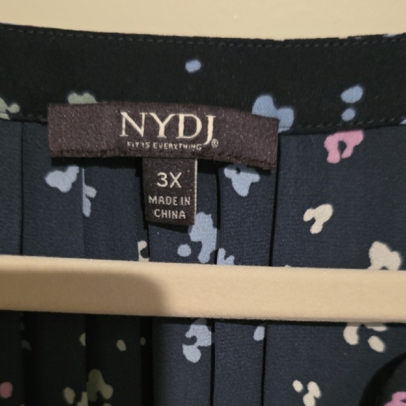 Worthington Blue Long Sleeve Relaxed Blouse - Picture 2 of 3